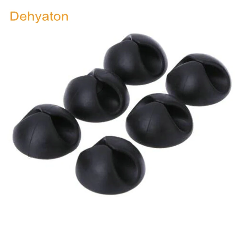 

3pcs/lot Silicone Cable Organizer Cord Winder Earphone Wire Cables Holder Storage Charger Cable Clip for Desk Tidy cable winder