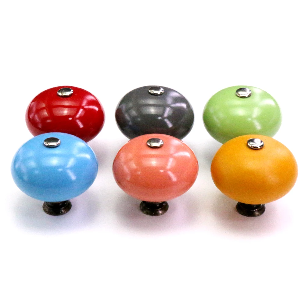 1 قطع الحلوى اللون الخزف مقبض كابينة السيراميك مضمد درج دولاب الباب دولاب أثاث المطبخ مقابض سحب