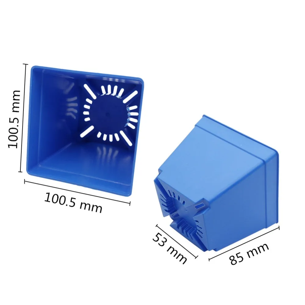 10,5 см/6,8 см квадратные горшки для растений, домашний сад, офисный Настольный горшок, саженцы цветов, гаджеты для разведения растений, аксессуары, 1 шт