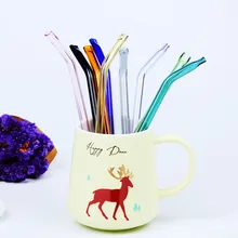 100 шт./лот специальной тонкой изогнутые Стекло Внесите плоский рот Стекло здоровья ребенка питьевой соломинки пипетки питьевой соломинки экологичный