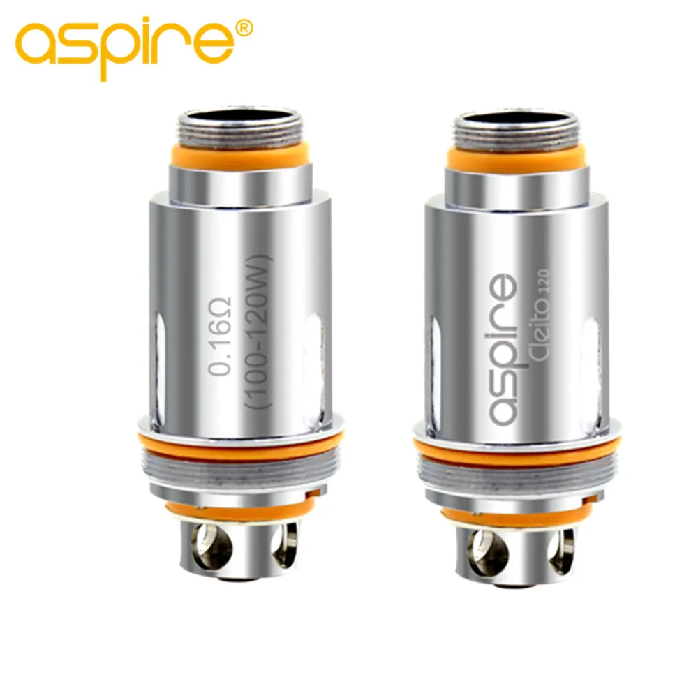 2 упаковки оригинальный Aspire Cleito 120 бак для замена катушки 0.16ohm сменные головки