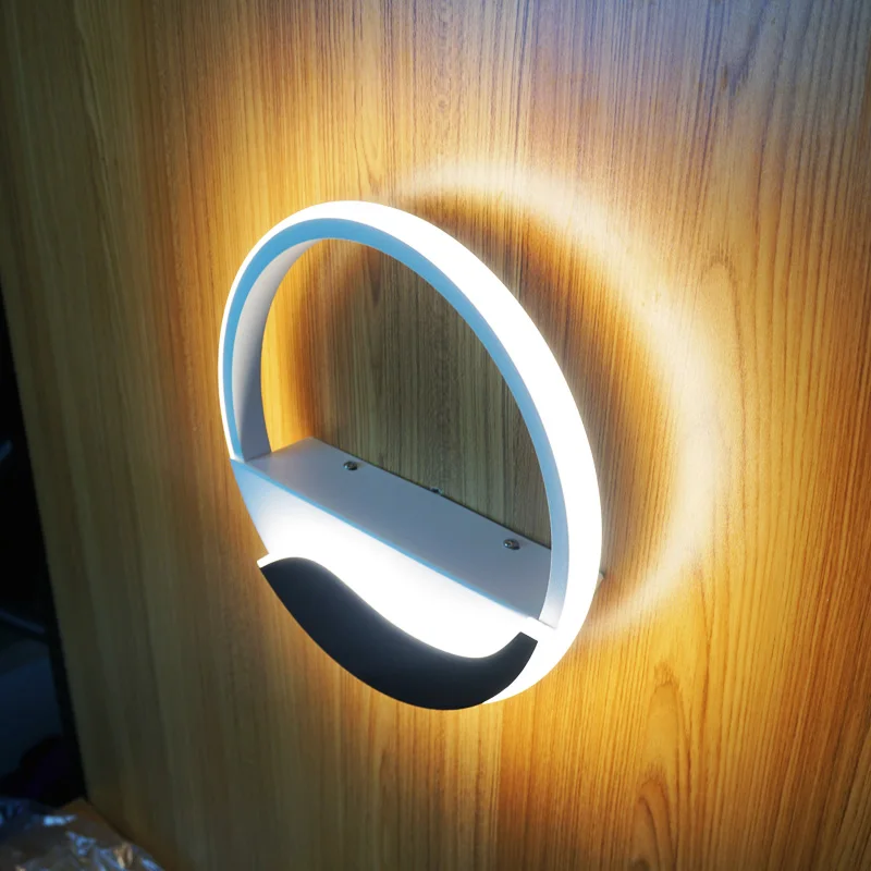 

(WECUS) Nordic minimalist bedside wall lamp, bedroom / living room / hallway / aisle background wall light, led decorative light
