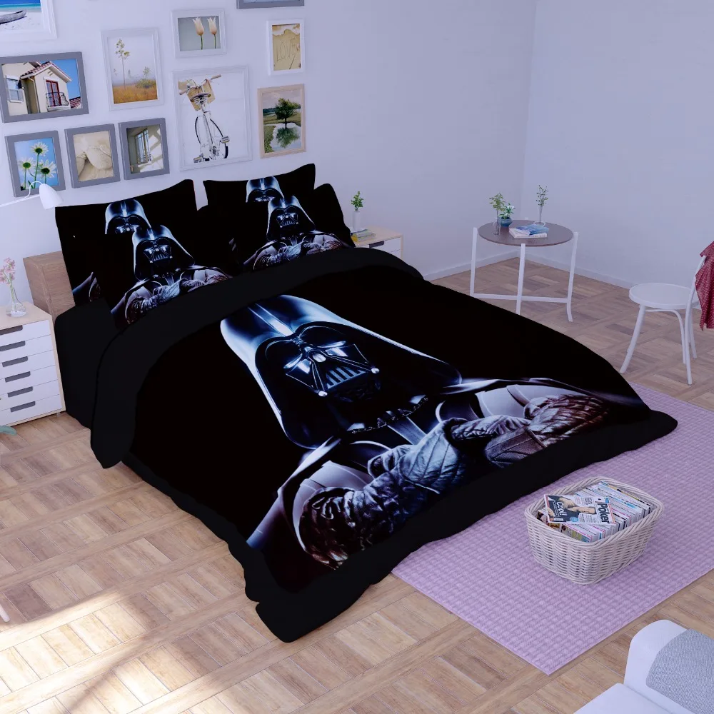 Дропшиппинг 3D комплект постельного белья Комплект постельного белья Звездные войны 3D постельное белье набор с принтом пододеяльник двойной полный королева король наволочка