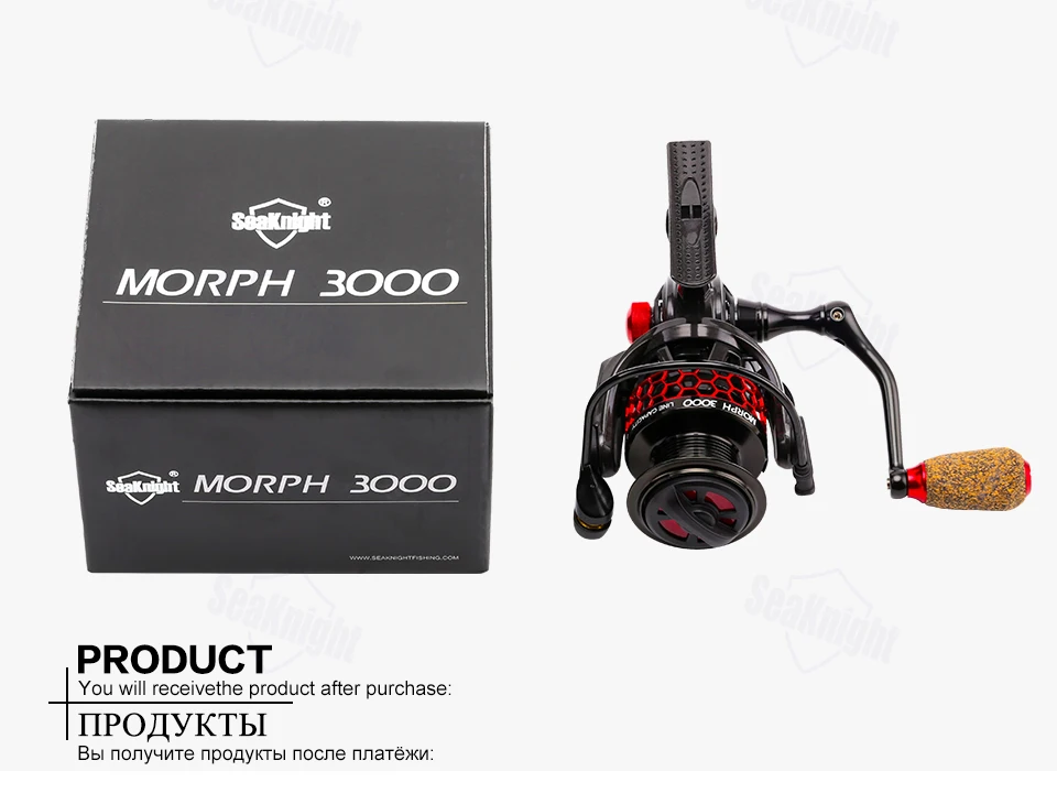 Carretel de Fibra Seaknight Morph Pesca Reel11bb 5.2: 1 Atd Cutted Alumínio Carbono Corpo Fechar Molinete 2000 3000 28 Esporte e Lazer