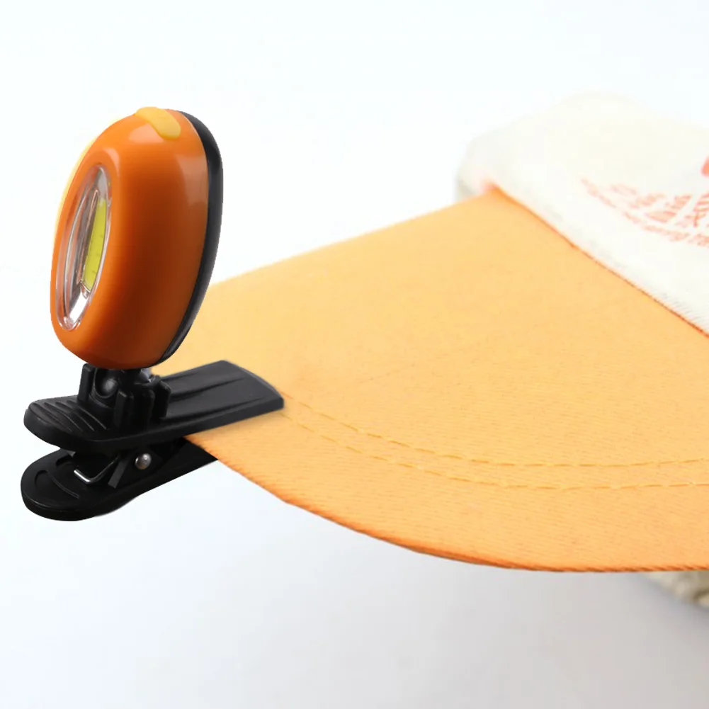 

3 Modes Portable Cap Light Headlight Headlamp 360 Degree Rotation Head Cap Hat Light Clip on Flashlight Head Lamp With Battery