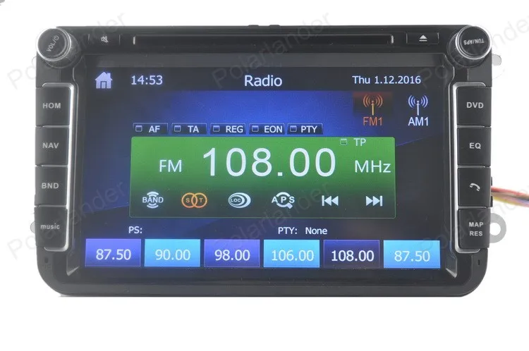 Flash Deal Two Din 8 Inch CarDVD Player For VW/POLO/PASSAT/Golf/Skoda/Octavia/SEAT/LEON 3G Wifi Radio GPS Windows Ce system 9