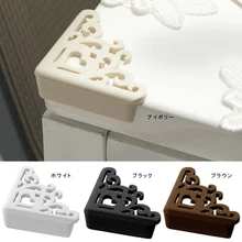 10 упак./лот, 1 упаковка = 4 шт. классических вырезанных Кружева угол столкновения квадратный для кофе стол защитный угол 1216 WJ