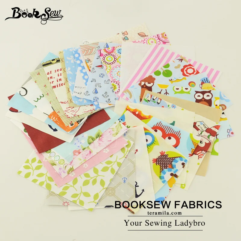 Booksew Новинка 30 шт. 10 см x хлопчатобумажная саржевая ткань очаровательные пакеты