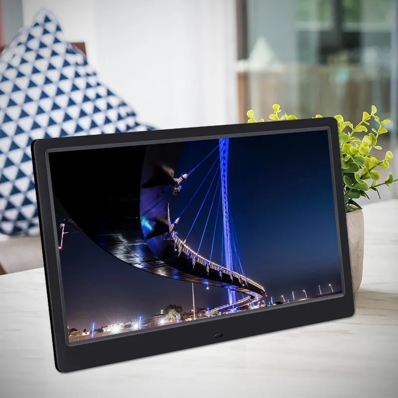 

13-inch ultra-thin HD HDMI computer monitor Narrow-edge digital photo frame supports PS4 game console TV advertising player