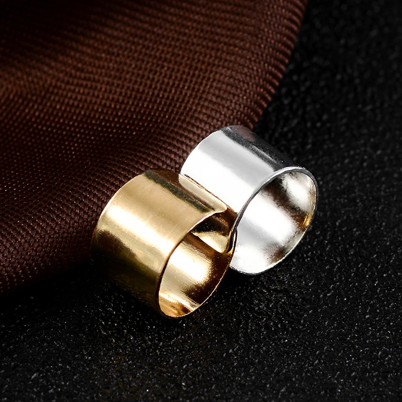 Simple Creative Pierced Ear Cuffs Punk Stainless Steel Gold Silver Color Clip Earrings Women Men Hip Hop Earrings Brincos