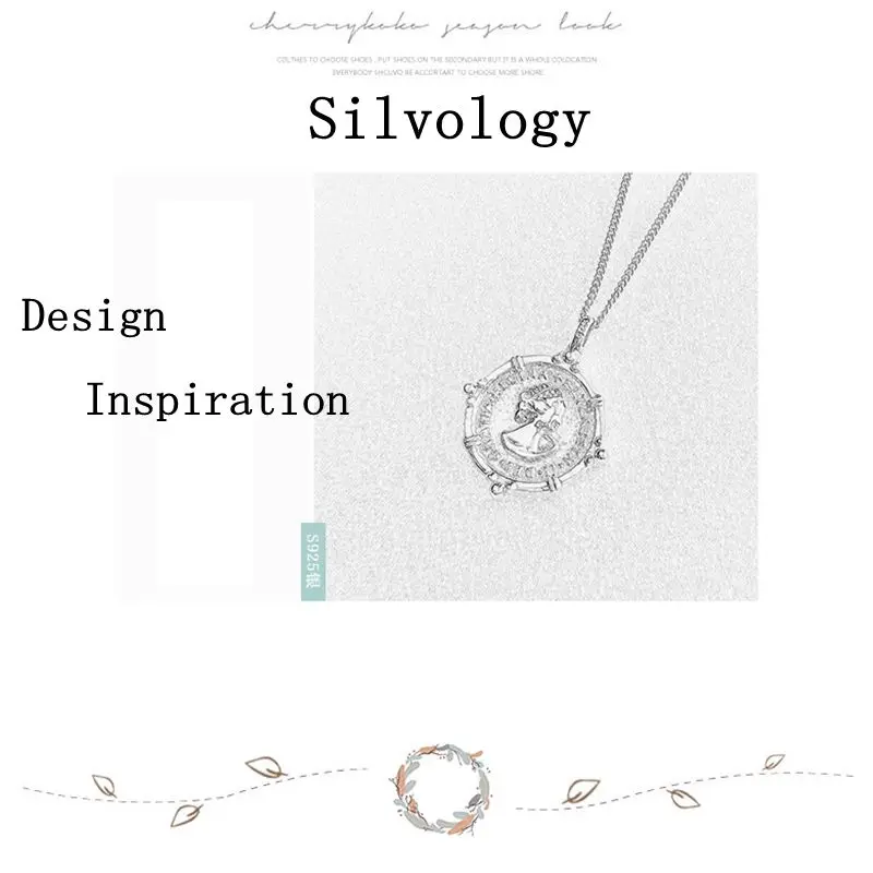Женское Ожерелье Silvology из серебра 925 пробы с фигуркой Елизаветы подвеска золотого