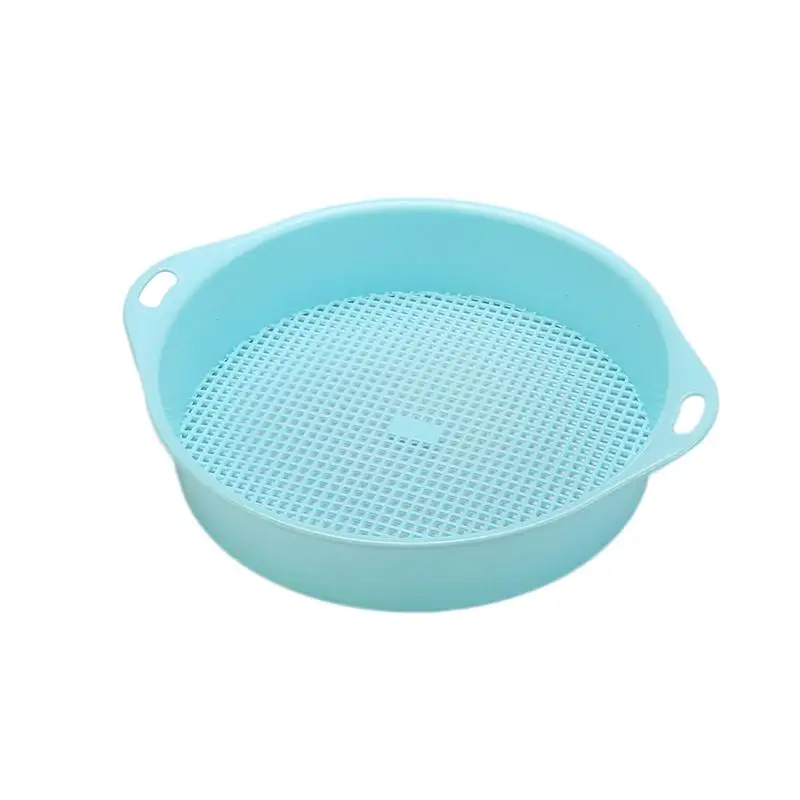 

BESTOYARD Plastic Garden Sieve Riddle Green for Composy Soil Stone Mesh Gardening Tool with Handle