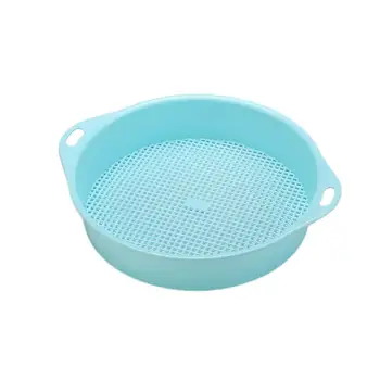 

BESTOYARD Plastic Garden Sieve Riddle Green for Composy Soil Stone Mesh Gardening Tool with Handle