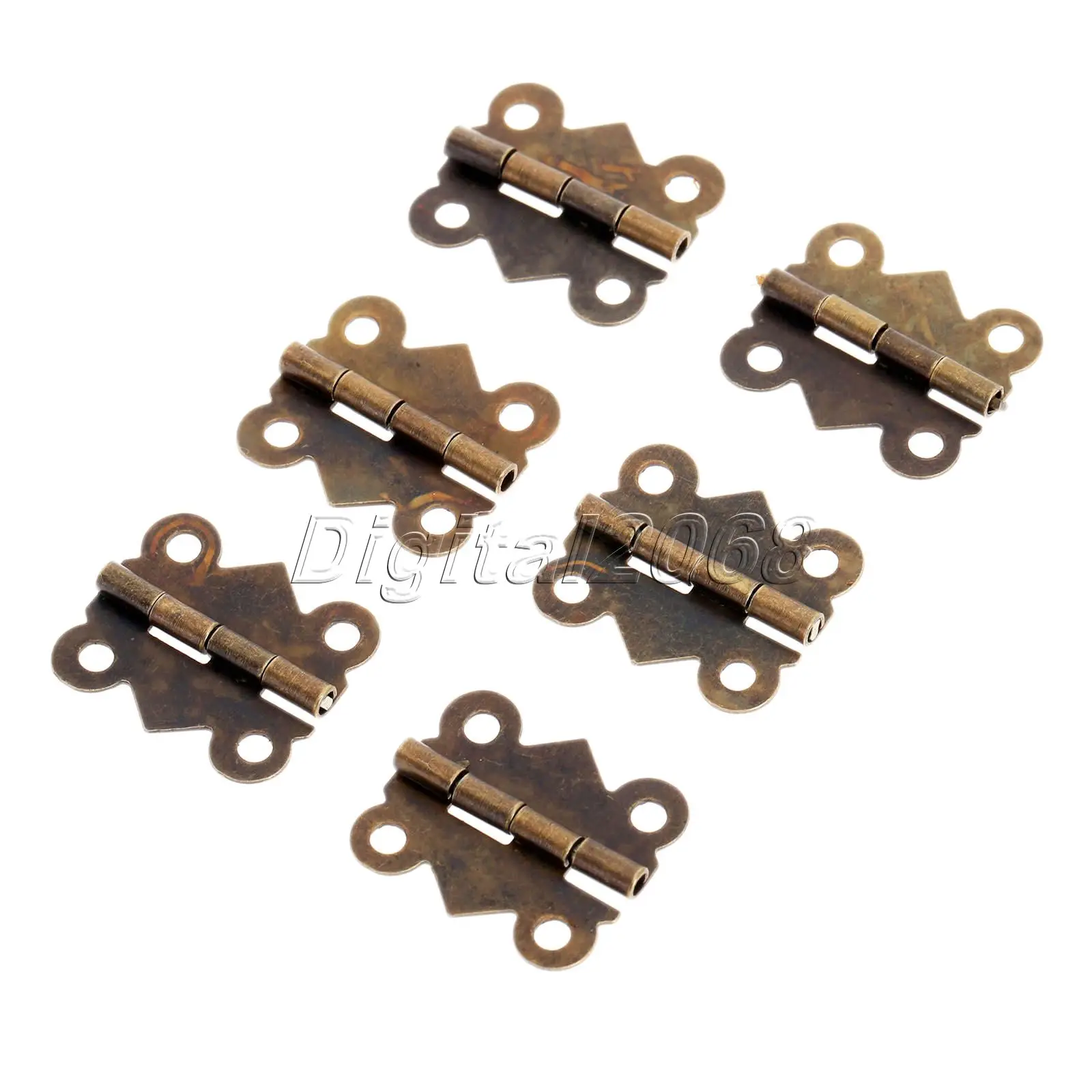 12pcs Butterfly Hinges with Screws Woodworking Craft Supplies House Box Cabinet