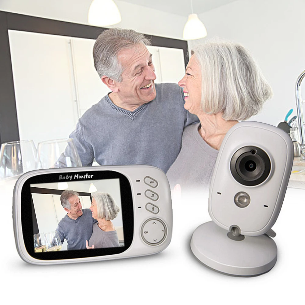 VB603 3,2 дюймов жидкокристаллический экран Беспроводная любовь видеоняня камера ночного видения сна видео монитор уход за старшим ребенок монитор безопасности