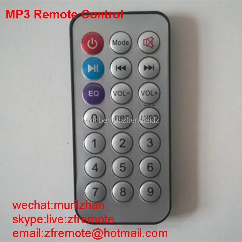Mini Mp3 Rc 21 Keys Xs001 Cr2025 Button Battery Remote Control Mp3