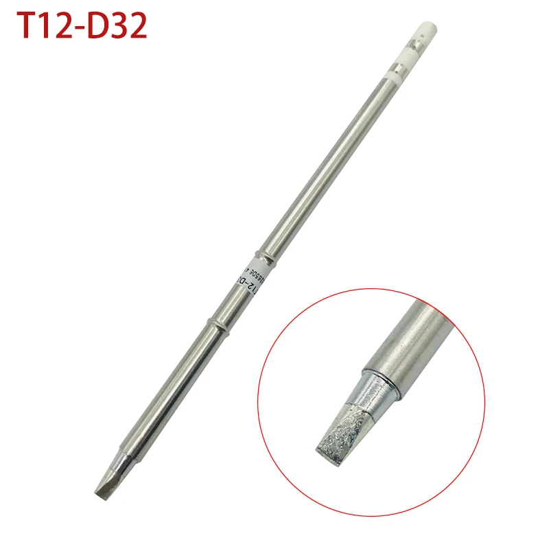 T12-D32 Electronic Tools Soldeing Iron Tips 220v 70W For T12 FX951 Soldering Iron Handle Soldering Station Welding Tools