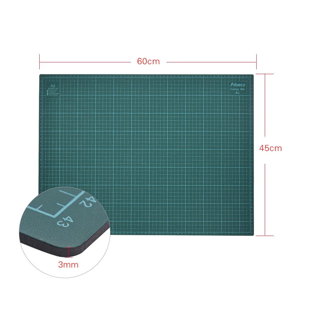 ПВХ A2 резки мат 1" x 24" многоцелевой Самоисцеления резка коврики для лоскутного шитья Двусторонняя 5-слойный прочный Бумага коврик для резки