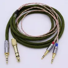 1.2 M 4 núcleos 5N PCOCC Oi-end Cabo de Fone De Ouvido de Alta Fidelidade de Atualização cabo para Hifman HE1000 HE400S He400i HE-X HE560 Oposto PM-1 PM-2