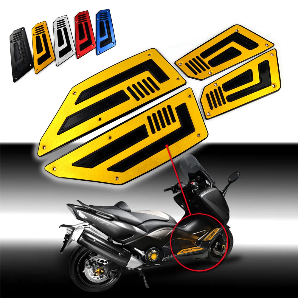 

FOS-YA001-GO Gold Front and Rear Motorcycle Foot Pegs Footboard Step for Yamaha TMAX T Max 530 2012-2016