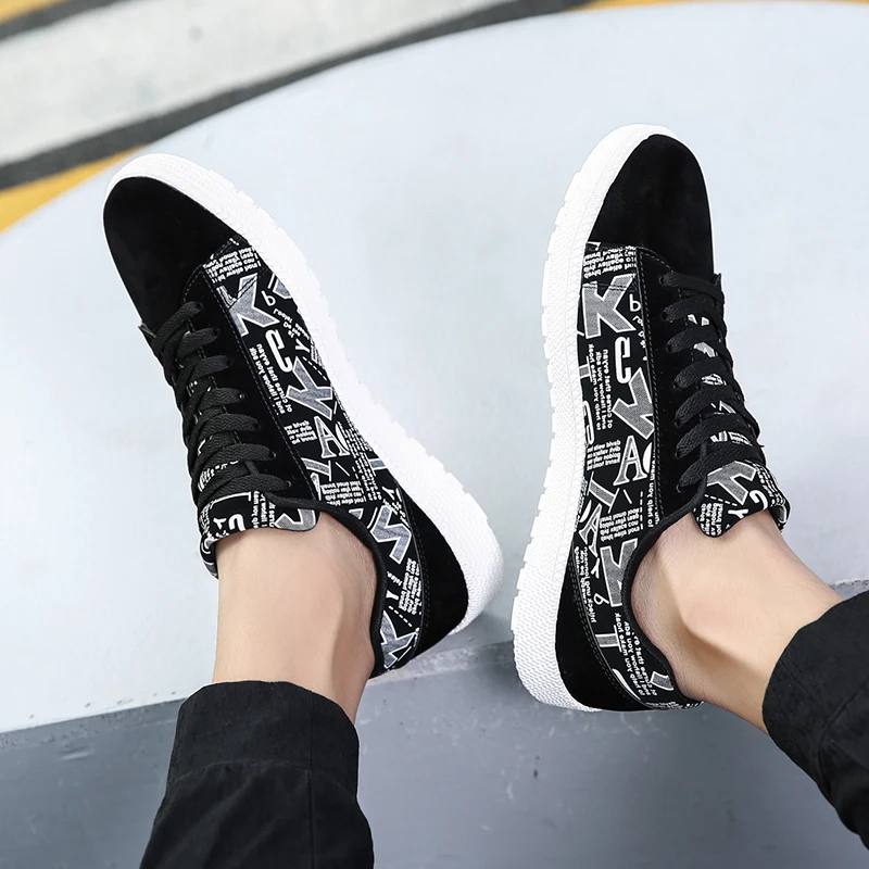 La bai Chaussures Respirant Casual Mode À red Noir Confortable Sneakers Hei Toile Sauvage Marée Nouvelle Personnalité Étudiants Hommes TXxqUt