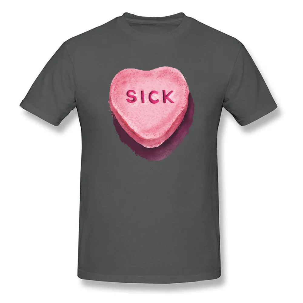 T Shirt Group Lovers Day 2018 New Normal Short Sleeve 100% Cotton Round Collar Man T-Shirt Normal T Shirts Drop Shipping Heartsick Heart Sick Valentine by dotsofpaint carbon