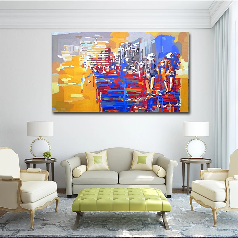 

Canvas Painting Noemi safir Colorful Oil Picture Abstract Posters For Living Room No Frame