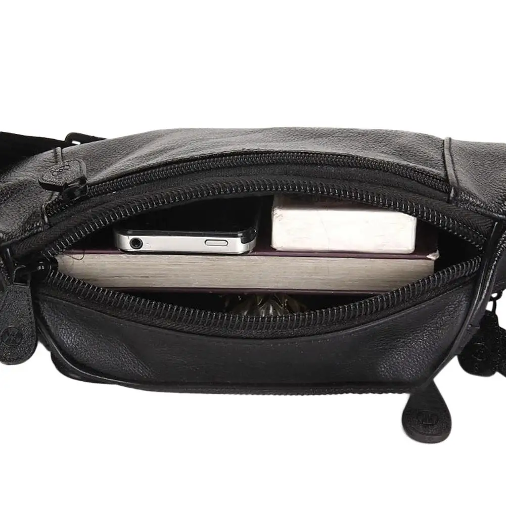 PinShang Мужская поясная сумка из натуральной кожи, Повседневная модная сумка для мобильного телефона с карманом для монет, сумка через плечо