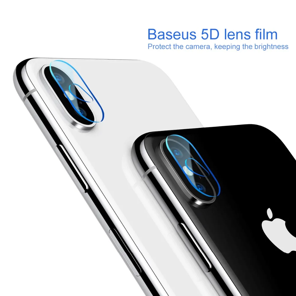 BASUES Камера объектив пленка для iPhone X 9 плюс 0 2 мм царапинам полный охват Стекло