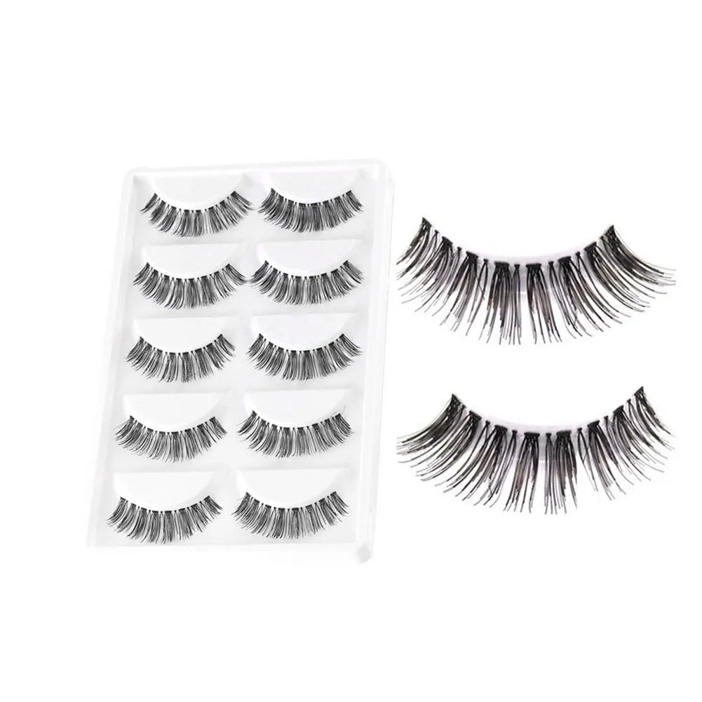 5 Pairs Natural Handmade Sparse Soft Makeup False Eyelashes Eye Lash Extension Eyelashes Artificial Eyelash Practice