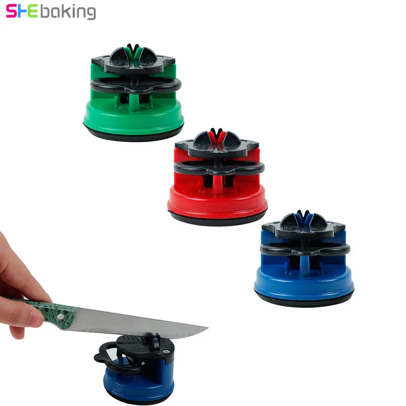 

Shebaking 1pc Round Suction Sharpener Grinder Metal Manual Knives Sharpner Scissors Sharpening Stone for Knives Kitchen Tool