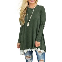 New Arrive Women Fashion Casual Lace Dress 2018 O-Neck Long Sleeve Evening Party Dresses Patchwork Mini Beach Dress Autumn New Arrive Women Fashion Casual Lace Dress 2018 O-Neck Long Sleeve Evening Party Dresses Patchwork Mini Beach Dress Autumn