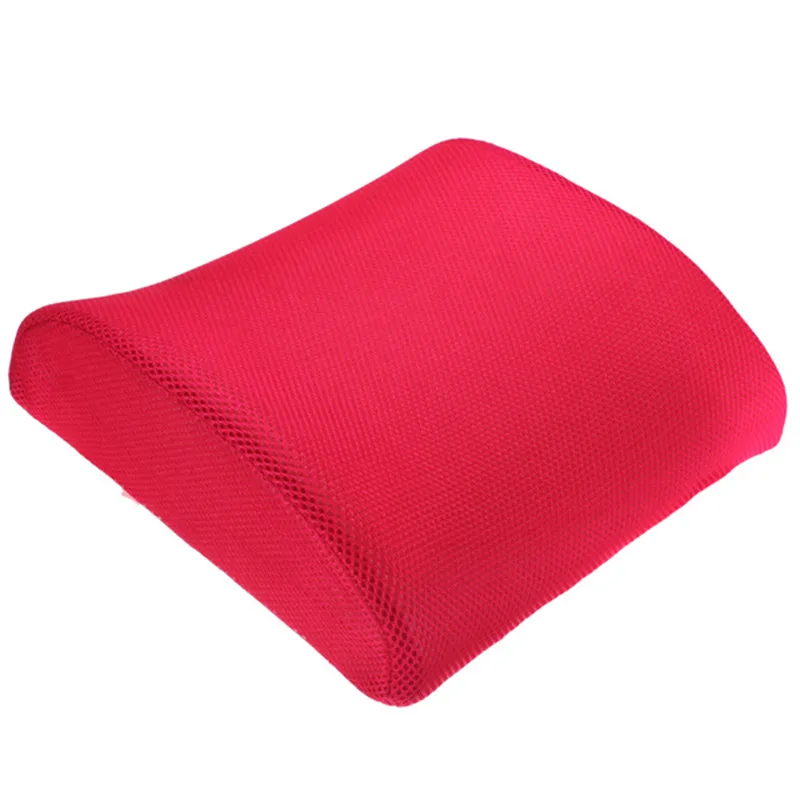 Подушка для стула из пены с эффектом памяти, Подушка для стула, Автомобильная подушка для путешествий, поясничная поддерживающая подушка для сиденья, высокоустойчивая Подушка для домашнего офисного стула - Цвет: Red
