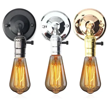 

vintage wall light fixture Loft american retro iron industrial wall lamp with switch 90V-240V Antique lamp sconce