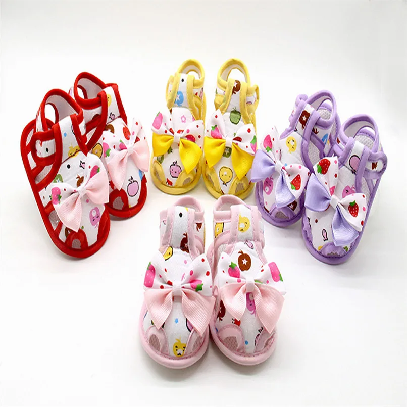 

Baby shoes Newborn Baby Boys Girls First Walkers Baby Bowknot Soft Sole Anti-slip Shoes Baby Booties scarpe bambina #5J09