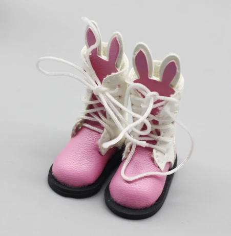Doll Shoes Doll Accessories Fashion Cute BJD Doll cartoon Shoes for 1/6 Blyth Joint dolls 1/8 BJD doll Mini Doll Shoes for baby Christmas Gift toys