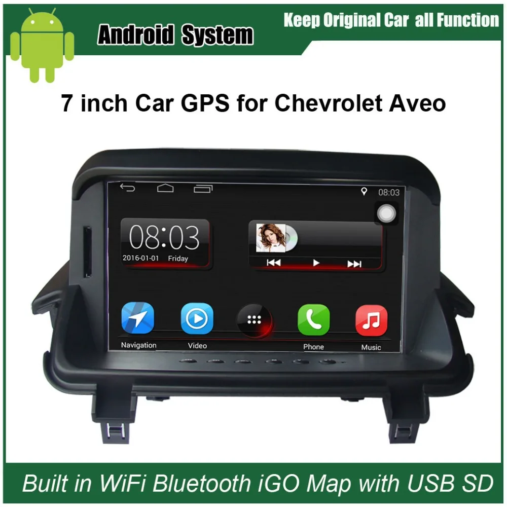 Upgraded Original Car Radio Player Suit to Chevrolet Aveo Car Video