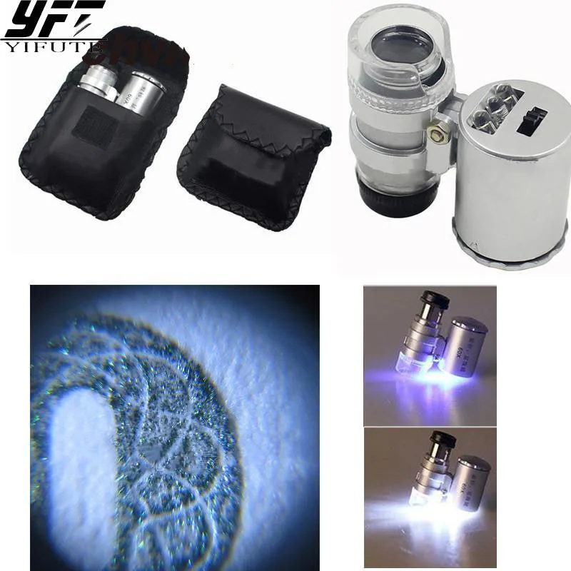 

60X Macro Lens Mobile Phone Microscope Magnifier Lens Optical Zoom Camera Lenses With 3 LED Light For iPhone 5S 6 Sumgung Huawei