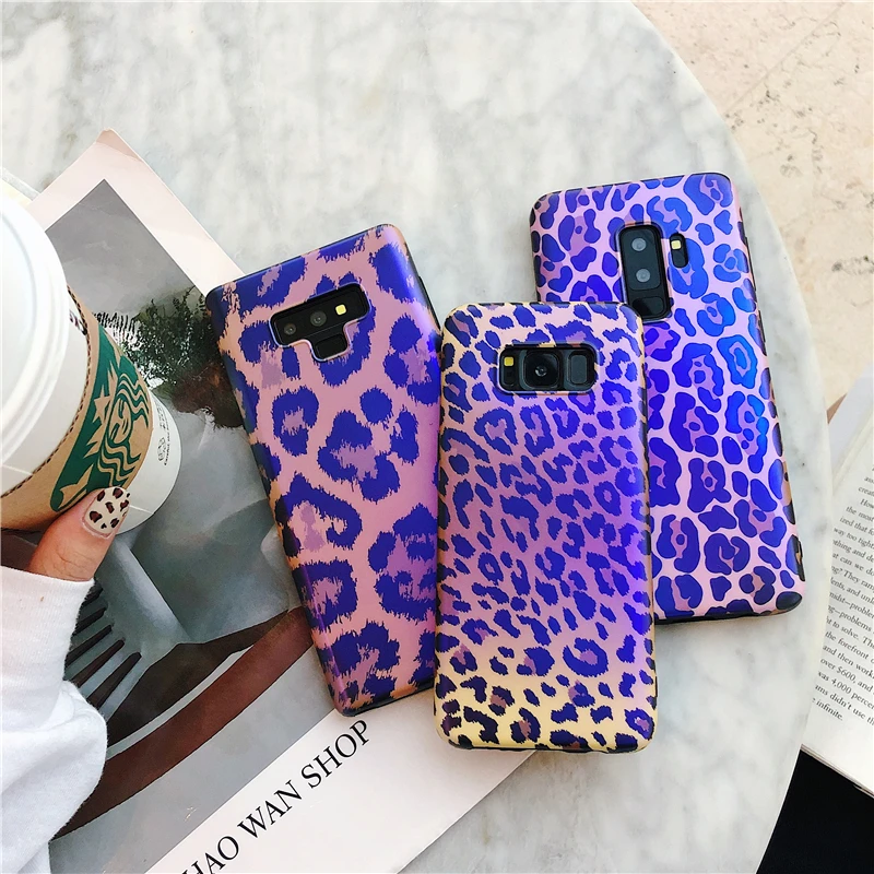 Note 9 чехол с леопардовым принтом Bluray чехол для телефона для samsung Galaxy S7 edge S8 S9 S10 Plus Note 8 Capa модные силиконовые чехлы Funda