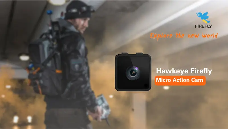 

Hawkeye Firefly 160 Degree HD 1080P DVR Built-in Mic Micro Action Cam Mini FPV Camera For RC Drone Part