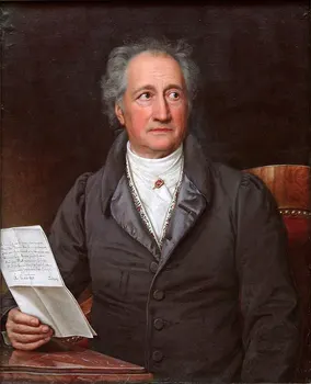 

TOP ART # German writer and statesman Johann Wolfgang von Goethe PRINT painting on canvas -FREE SHIPPING