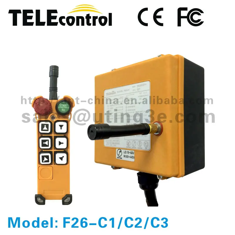 

FCC CE wireless radio remote control crane industrial overhead crane tower crane radio controller F26-C1