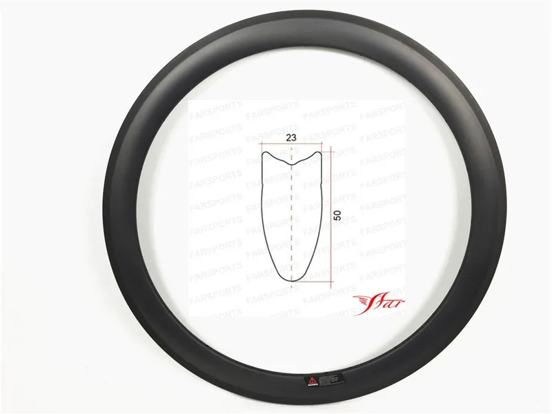 20,5/23/с фокусным расстоянием 25 мм дороги углерода трубчатые Ободы 700C 50 мм обод колеса велосипеда для карбоновые колеса, 16-32 H внешний/внутренний Farsports - Цвет: 23mm wide rim