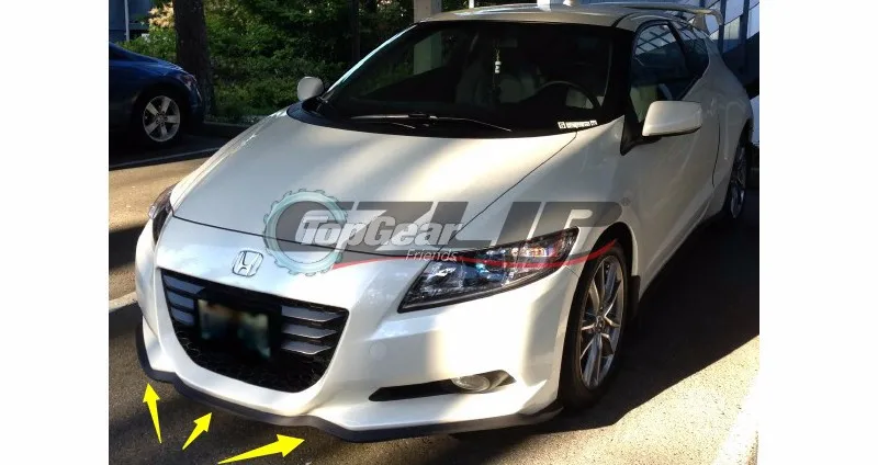 para Honda Crz Amortecedor para Lábios Spoiler para Ajuste de Carro Corpo + Saia da Faixa Cr-z Top Engrenagem Frontal Kit cr z 20102020 - 14 frontal, spoiler para ajuste de carro kit corpo + saia da faixa