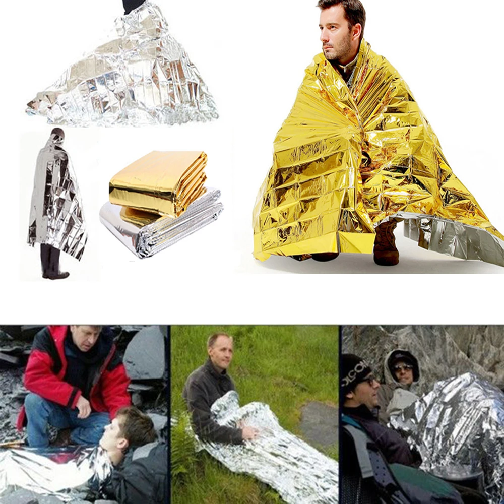 Details about / 1//2//5//10 x Premium FOIL Thermal Emergency BLANKET First Aid Waterproof Survival