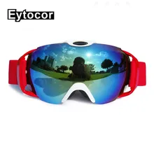 Новое поступление большой видение снег сноуборд очки для мужчин женщин многоцветная линза зима сноуборд лыжные очки для взрослых EYTOCOR