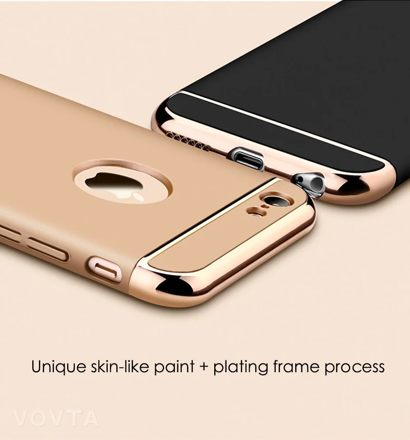 Luxury Plating Scrub Protective case For iPhone 6s 6 Cover Bumper On The for iPhone 5 5S SE Case 6s 6 plus Anti-knock Shell8