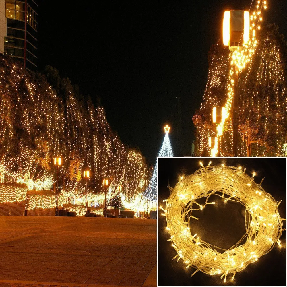 

8 Modes 600 LEDs 100m/328ft 600leds Christmas string Fairy Light Indoor Outdoor Party Wedding Decoration garden