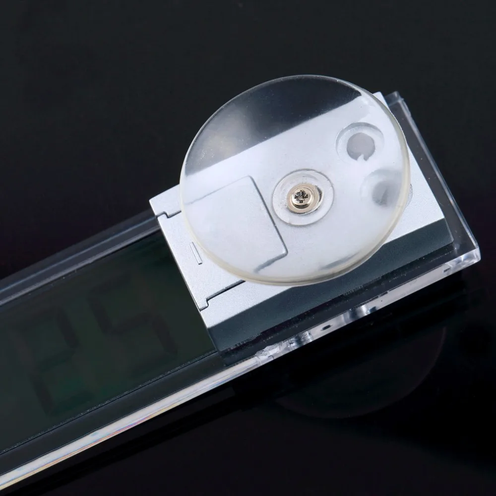 1 шт. Горячая поиск Прочные прозрачные электронные часы для автомобиля ЖК-дисплей цифровой с присоской Новые ЖК-часы