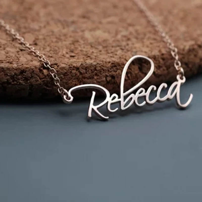 

Customized Fashion Stainless Steel Gold Choker Custom Name Necklace Personalized Jewelry Handmade Nameplate Pendant Women Gift